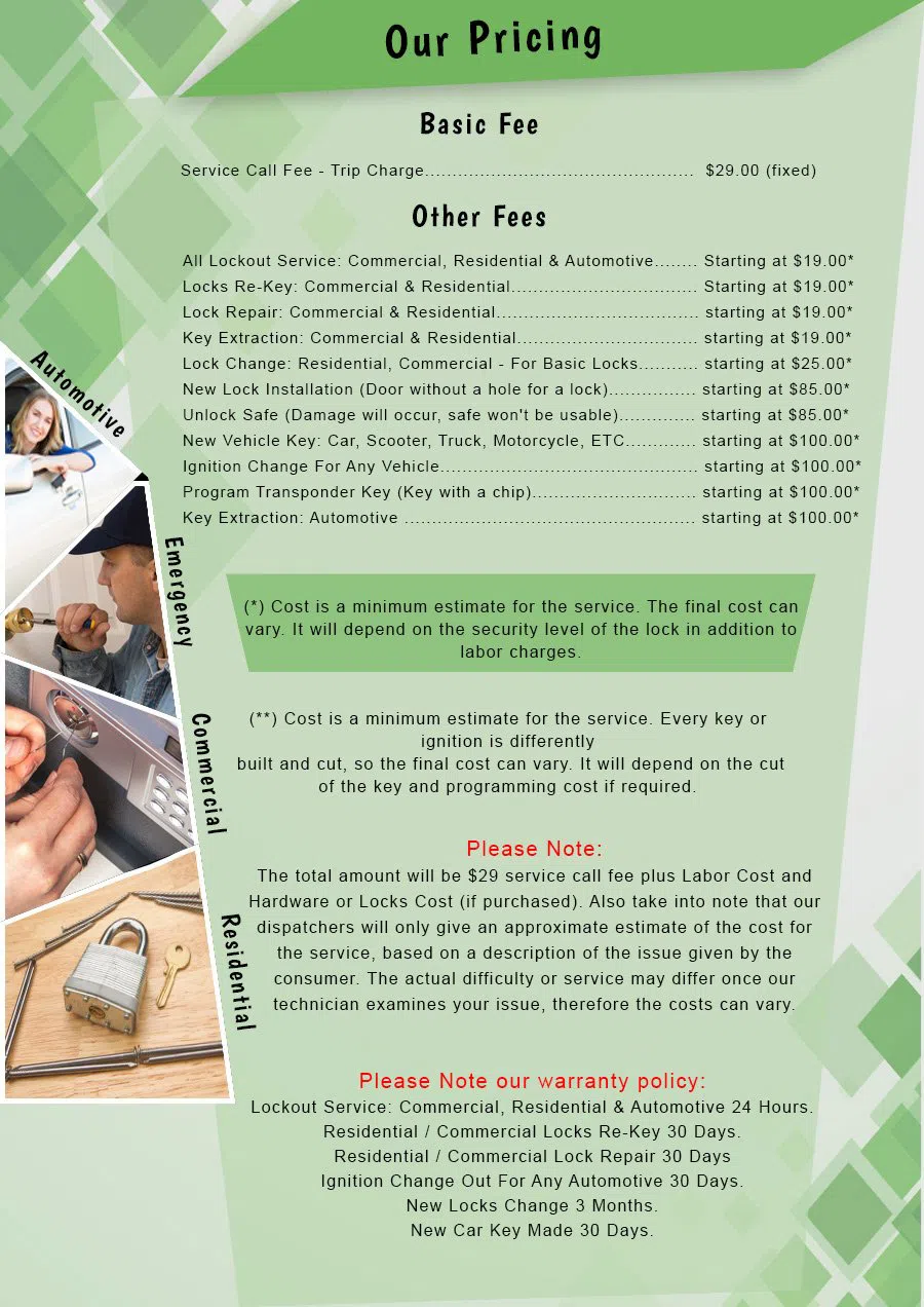 Midland Park Locksmith Store Midland Park, NJ 201-402-2721 - Pricelist-2